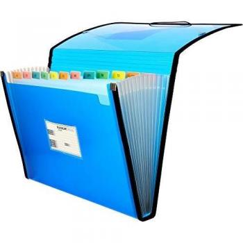 Grafoplás. 2960330. Clasificador Fuelle, Azul, 13 Posiciones, Tamaño Folio, Blackline