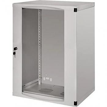 Logilink 15U 540X450Mm Caja De Pared Simple, Desmontada, Gris Claro, Paquete Plano