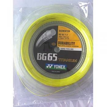 Bobina de Cordaje de Bádminton Yonex BG 65 Titanium 200m