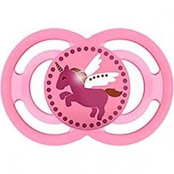 MAM Perfect Baby Soother 16+ Months - Pink Silicone with Self-Sterilizing Case