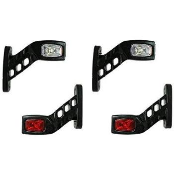 Set de 4 luces de gálibo laterales de 12 a 24 V, para remolque, camión y caravana