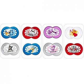 Lote de 2 Chupetes Decorativos de Silicona MAM para +18 Meses