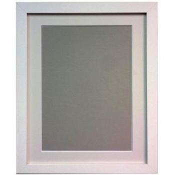 FRAMES BY POST Marco de fotos H7 blanco de 25 mm de ancho con soporte blanco de 30 x 20 pulgadas, tamaño A2