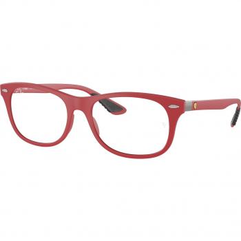 Ray-Ban RX7307M F628 Gafas Recetadas para Hombre Rojas con armazón rojo y lentes de 52 mm