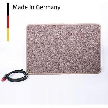 Carbest Alfombra de calefacción 12 V, 60 x 40 cm, Marrón, 25 W térmica