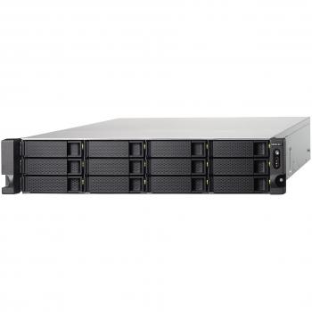 QNAP TS-1231XU-RP - Alpine AL-314 1.7 GHz, 4 GB DDR3, 12x 3.5/2.5 SATA, 2x 10G SFP+, 2x RJ-45, 4x USB 3.0, 1x PCIe 2.0 x2, 2x 250 W, 482 x 534 x 89 mm, 12990 g