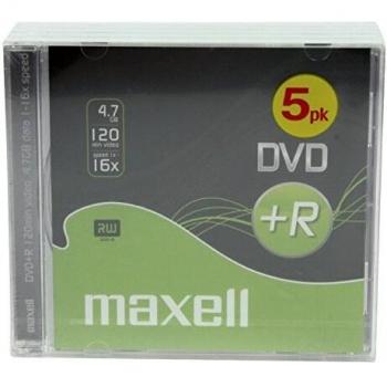 DVD+R 4.7GB 10mm Case Pack of 5