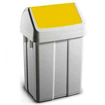 Tts - Papelera Reciclaje Amarillo 36 X 29 X 64 5