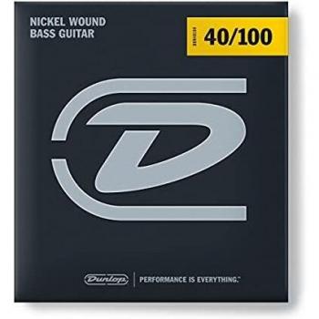 Dunlop DBN40100 Light Nickel Wound Bass Guitar Strings Set (40-100)