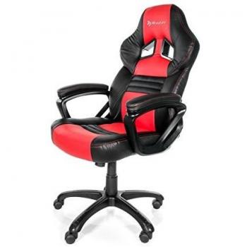 Silla de Juego Arozzi Monza en Rojo/Negro, Tamaño Grande con Cable HDMI Nanocable 10.15.1702 - Conectores Tipo A Macho/A Macho - V1.4 - Soporta Resolución 4K y 3D - Longitud de 1.8 Metros