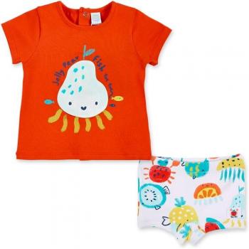 Conjunto de bebé niño de baño Tuc Tuc con camiseta de manga corta y bóxer estampado Frutti