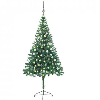 vidaXL Artificial Pre-lit Christmas Tree with Ball Set 180cm 564 Branches
