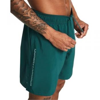 Pantalones Cortos Woven Wordmark Under Armour para Hombre - Azul/Verde - Talla XXL