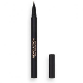 Revolution - Lápiz de cejas Hair Stroke Brow Pen - Tono Medio Marrón 0,5 ml