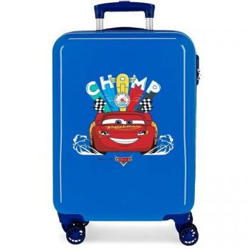Disney Cars Maleta de Cabina Infantil Rígida Azul Lightning McQueen 38x55x20cm 34L