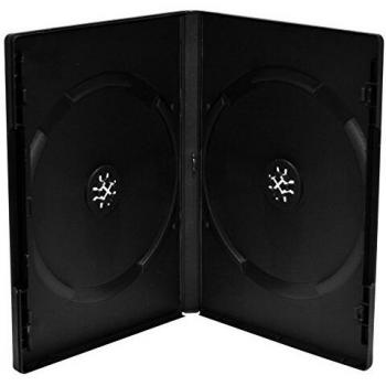 Pack 50 Calidade 14mm Caja DVD negro MediaRange