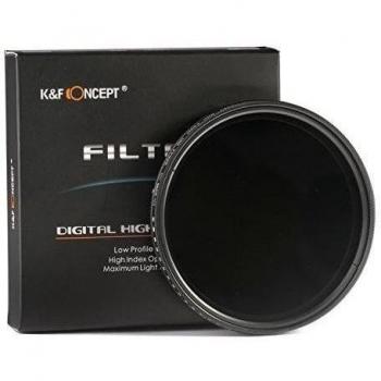 52mm Filtro de Densidad Neutra - K&F Concept 52mm Ajustable ND Filtro ND Fader Filtro Variable ND2 a ND400 Filtro para Lente para Nikon D5300 D5200 D5100 D3300 D3200 D3100 DSLR Cámaras