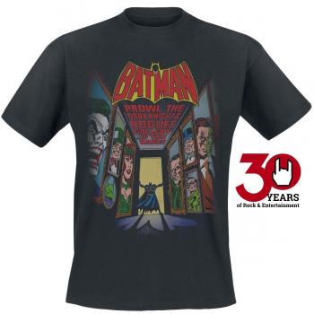Batman Rogues Gallery Camiseta Negro L