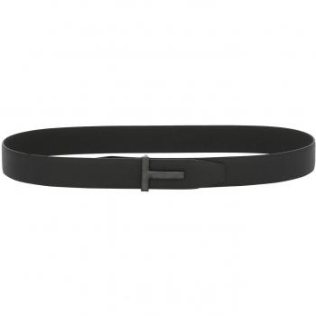 Tom Ford Men's Black Leather Belt, Size 95 CM