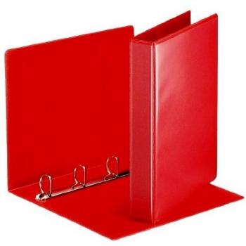 Carpeta de anillas de presentación Esselte Essentials A4 roja 4D anillas 30 mm
