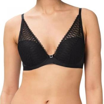 Triumph Aura Spotlight Padded Plunge Bra - Black - Women's Underwear