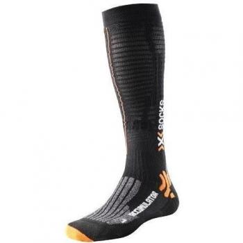 X-Socks Accumulator Run - Calcetines de compresión para deporte negro negro Talla:45-47