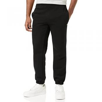 Lacoste Men's Black Sweatpants with Label Detail, Size XS