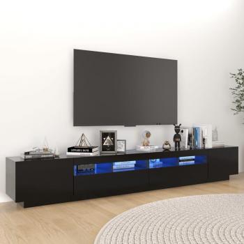 vidaXL Mueble para TV con luces LED 260x35x40 cm