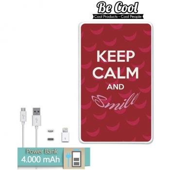 Becool® - Batería Externa Power Bank 4000 mah + Gratis 1 cable USB-MicroUsb