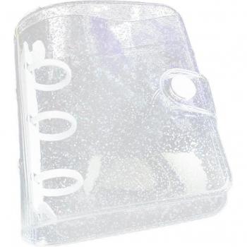 Carpeta Transparente con 3 Agujeros para Páginas, Cuaderno Suave para Suministros Sueltos y Papelería, Oficina