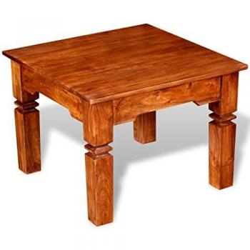 Mesa de centro de madera maciza Día y Noche 60x60x45 cm