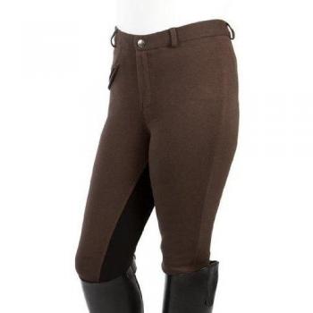 Pfiff - Pantalones de equitación con culera para niños, color Marrón