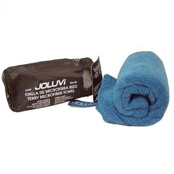 Toalla de Microfibra Joluvi Rizo para Natación y Gimnasio - Pequeña Azul