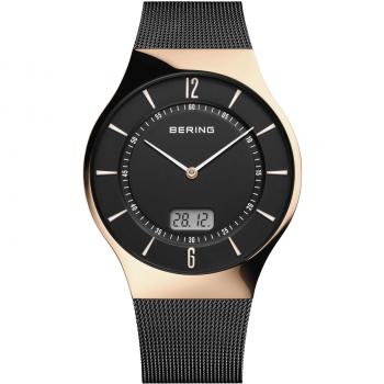 Bering Men's Radio-Controlled Stainless Steel Watch with Sapphire Glass 51640-166