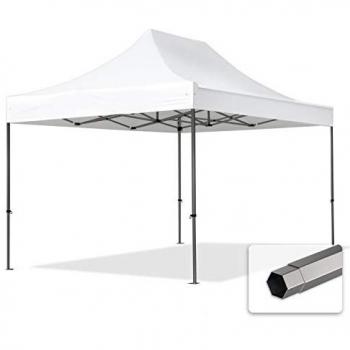 Carpa Plegable Premium 3x4,5m de Acero 40mm, Blanca