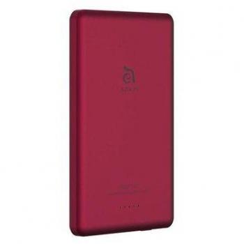 Batería Portátil Magnética Inalámbrica Ultra Fina 5000 mAh Roja con Indicador de Carga