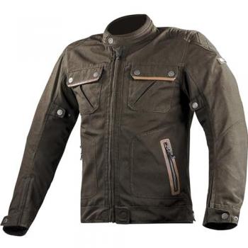 Chaqueta textil de moto LS2 Bullet impermeable marrón talla XL