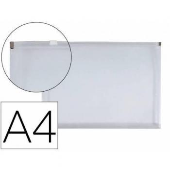 Carpeta Dossier Liderpapel A4 con Cierre de Cremallera Transparente