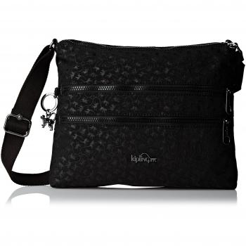 Kipling Alvar Mm - Bolso al hombro para mujer Negro Black
