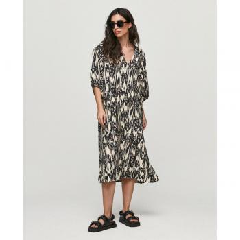 Vestido midi con escote en V de Object