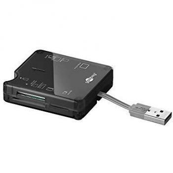 Wentronic Lector de Tarjetas USB2.0 Todo en uno; 6 Ranuras para Leer Tarjetas de memeoria con Formato SD