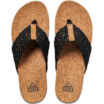 Reef Chanclas de dedo de mujer Cushion Strand, color negro, talla 40