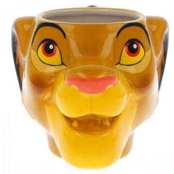 Taza Cerámica 3D Cabeza Simba