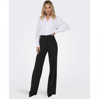 Pantalón recto de mujer Only Mia con cintura alta y rayas