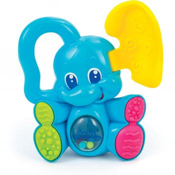 Baby Clementoni- Sonajero mordedor Elefante