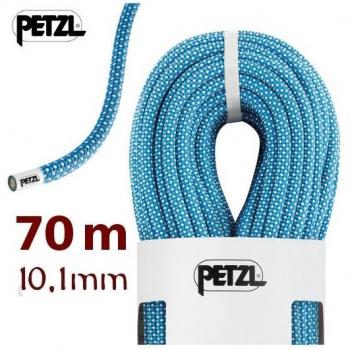 Petzl Mambo 10.1mm Dynamic Climbing Rope - Durable and Safe, Turquoise, 70m