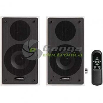 ALTAVOCES ACTIVOS 2.0 FONESTAR CLASS-220B BLANCOS 2*RMS/45W 60-20000HZ ENTRADAS 2*LÍNEA AUX/2*RCA RECEPTOR BT 5.0 MANDO A DISTANCIA