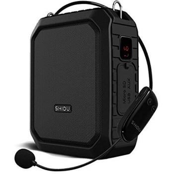 Bluetooth Amplificador De Voz inalambrico, 18W 4400mAh Impermeable Amplificador De micrófono Megáfono Portátil Altavoz Voice Amplfiier De para profesor, Guía Turístico, promotores etc.