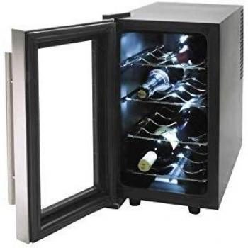 Lacor - 69078 - Armario refrigerador 8 Botellas Inox Line 70w 25Litros