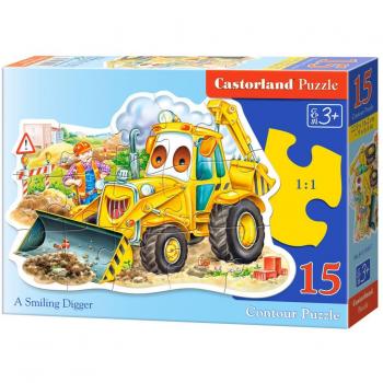 Castorland - Excavadora Sonriente - 15 piezas